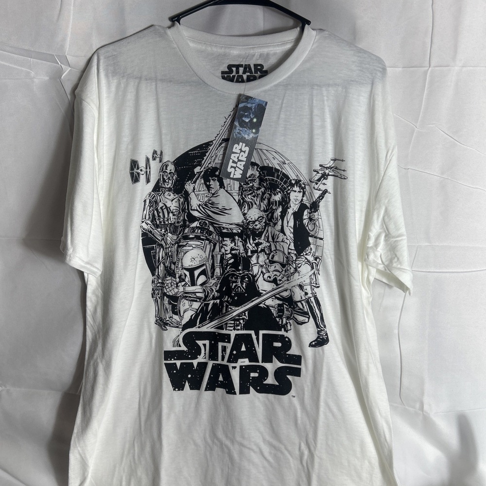 Disney Star Wars White Shirt Xl